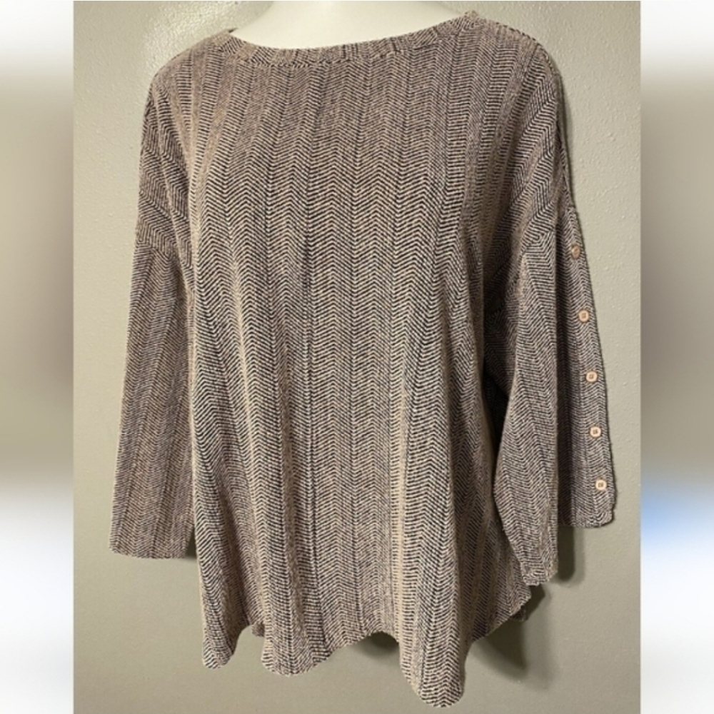 Liz Claiborne Women's Textured Knit Top Size Large - Picture 8 of 9